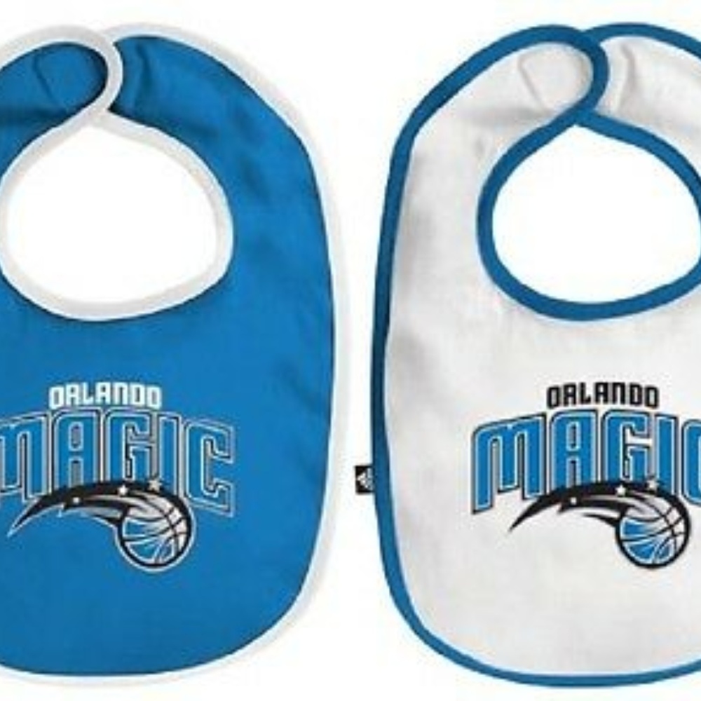 ORLANDO MAGIC ADIDAS 2 PIECE WHITE & BLUE BIBS SET